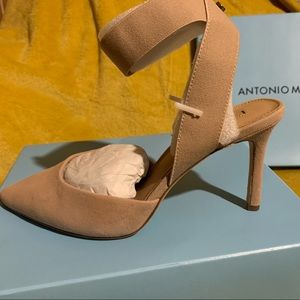 ANTONIO MELANI Stelena Modern Taupe Slingback Heel